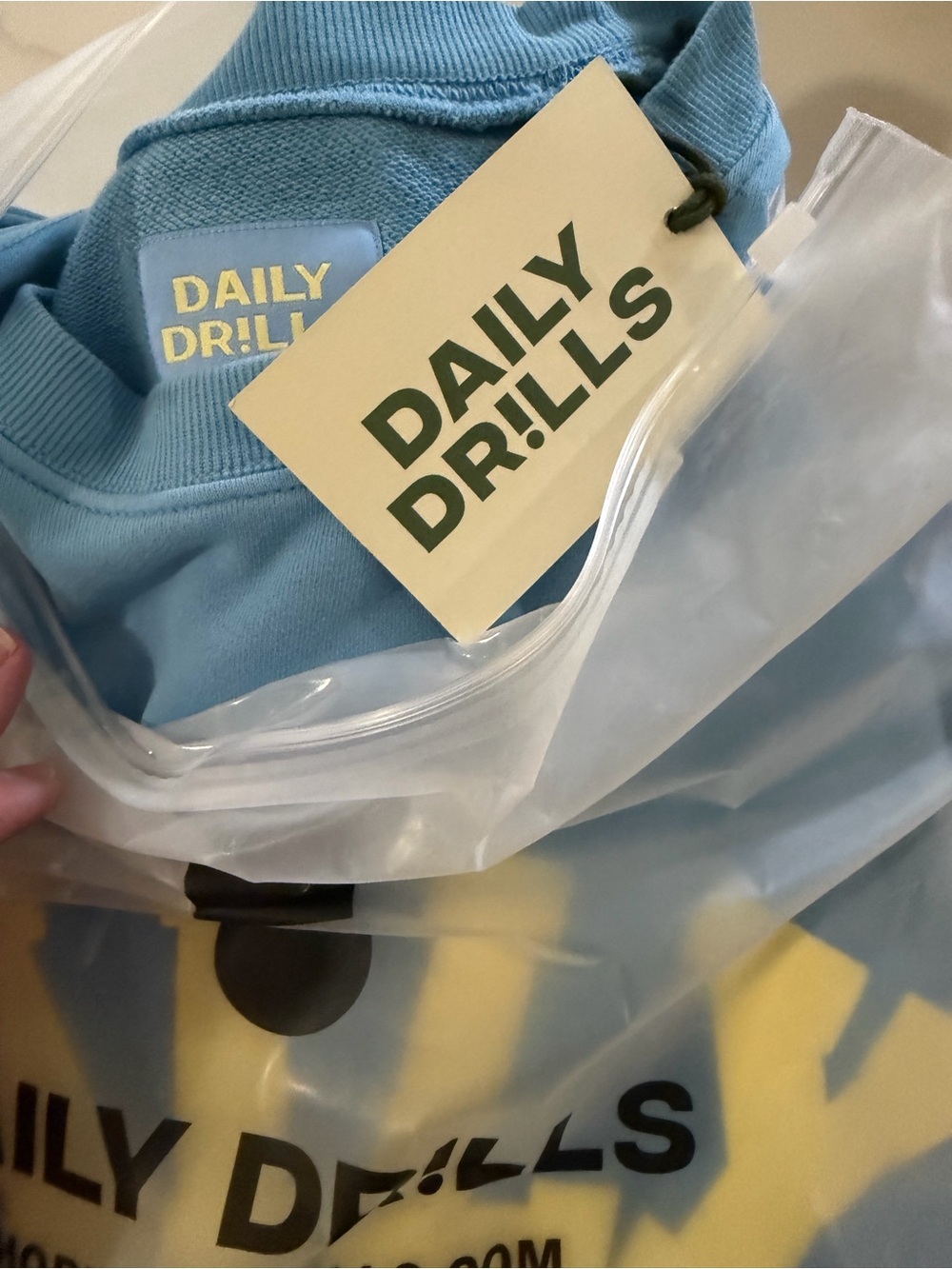Daily Drills x ShopBop Oversized Daily Crew Malibu + Lemonade - Picture 3 of 4
